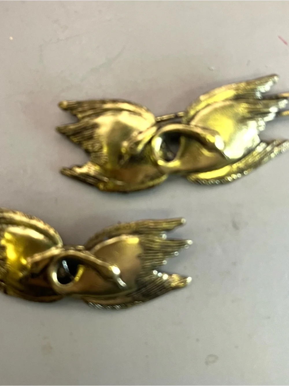 VTG 1970s 80s Hair Accessories Set Enamel Flower Swan Barrettes Tortoiseshell